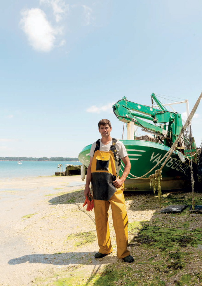 Alan Jacob, juillet 2021. Naisseur et éleveur d’huîtres plates en baie de Quiberon.