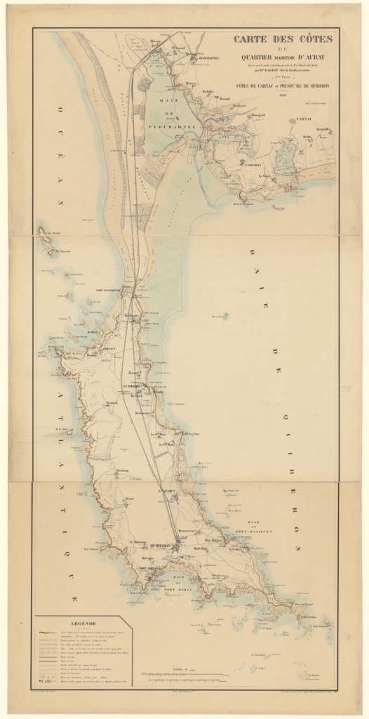 Attribution des premières concessions ostréicoles dans la Baie de Quiberon en 1880